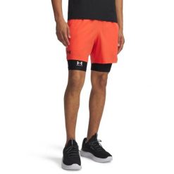 Spodenki krótkie męskie Under Armour Vanish Woven 6in Shorts. Brązowe szorty Under Armour, m, bez wzorów, sportowe. Za 104.99 zł.