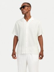 Jack&Jones Koszula Luke 12255781 Biały Relaxed Fit. Białe koszule Jack&Jones, m, bez wzorów, z bawełny, bez kołnierzyka, bez ramiączek. Za 119.99 zł.