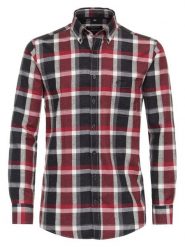 CASAMODA Koszula - Comfort fit - w kolorze czarno-czerwonym rozmiar: 3XL. Czarne koszule CASAMODA, xl, bez wzorów, z bawełny, bez kołnierzyka, bez ramiączek. Za 113.99 zł.