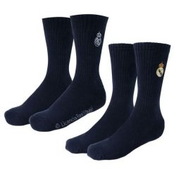Skarpetki wysokie kibicowskie 2-pak Real Madryt. Niebieskie skarpety REAL MADRID, bez wzorów. Za 69.00 zł.