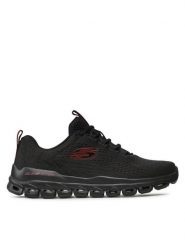 Skechers Sneakersy Fasten Up 232136/BBK Czarny. Czarne buty sportowe casual Skechers, bez wzorów, z materiału, bez zapięcia. Za 306.00 zł.