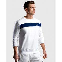 Bluza tenisowa męska Organic. Białe bluzy NORDICDOTS, m, bez wzorów, z bawełny, bez kaptura. Za 365.00 zł.