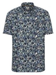 Camel Active Koszula - Regular fit - w kolorze granatowo-zielonym rozmiar: L. Niebieskie koszule Camel Active, l, bez wzorów, bez kołnierzyka, bez ramiączek. Za 159.21 zł.