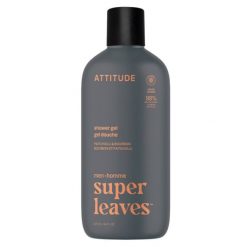 Attitude SUPER LEAVES MEN, Żel pod prysznic, dla mężczyzn - Paczula i bourbon, 415 ml. Perfumy męskie attitude. Za 66.69 zł.