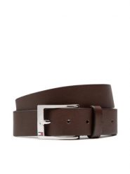 Tommy Hilfiger Pasek Męski New Aly Belt AM0AM08363 Brązowy. Brązowe paski Tommy Hilfiger, bez wzorów, ze skóry. Za 189.99 zł.