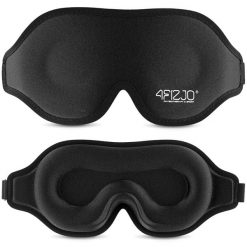Jedwabna opaska na oczy do spania 3D. Piżamy 4FIZJO, bez wzorów, z jedwabiu, bez ramiączek. Za 54.99 zł.