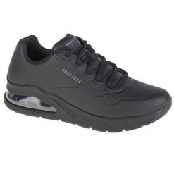 Buty do chodzenia męskie Skechers Uno 2. Czarne buty sportowe casual Skechers, bez wzorów, z materiału, bez zapięcia. Za 391.00 zł.
