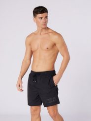 DKNY Szorty kąpielowe w kolorze czarnym rozmiar: S. Czarne kąpielówki DKNY, s, bez wzorów, z materiału. Za 74.46 zł.