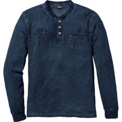 Shirt z długim rękawem bonprix ciemnoniebieski. Bluzki z długim rękawem bonprix. Za 49.99 zł.