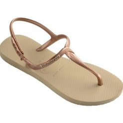 Klapki Havaianas Model 4144756 Kolor Brąz. Brązowe klapki Havaianas, z gumy. Za 69.99 zł.