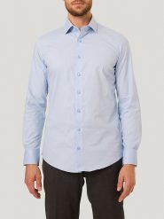 Pierre Cardin Koszula w kolorze błękitnym rozmiar: 44. Niebieskie koszule Pierre Cardin, bez wzorów, bez kołnierzyka, bez ramiączek. Za 124.95 zł.