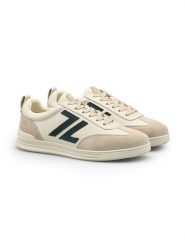 LLOYD Skórzane sneakersy w kolorze beżowo-czarnym rozmiar: 45. Brązowe buty sportowe casual Lloyd, bez wzorów, bez zapięcia. Za 274.95 zł.