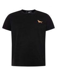 Zwillingsherz Koszulka "Dog Embroidery" w kolorze czarnym rozmiar: XL. Czarne bezrękawniki Zwillingsherz, xl, bez wzorów, z bawełny, bez kołnierzyka, bez ramiączek. Za 139.34 zł.