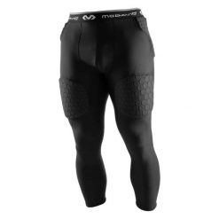 Legginsy o długości 3/4 McDavid Hex Thudd 5-Pad. Brązowe legginsy długie sportowe MCDAVID, xl, bez wzorów, rowerowe. Za 326.50 zł.
