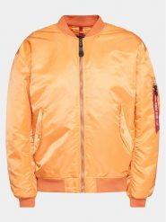 Alpha Industries Kurtka bomber MA-1 CS 136136 Pomarańczowy Relaxed Fit. Brązowe kurtki Alpha Industries, l, bez wzorów, z syntetyku, bez kaptura. Za 639.99 zł.