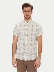 INDICODE Koszula Haiko 20-529 Beżowy Slim Fit. Brązowe koszule INDICODE, m, bez wzorów, z bawełny, bez kołnierzyka, bez ramiączek. Za 89.99 zł.