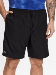 Lacoste Szorty tenisowe GH353T Czarny Regular Fit. Czarne krótkie spodenki sportowe LACOSTE, m, bez wzorów, z syntetyku. Za 239.99 zł.
