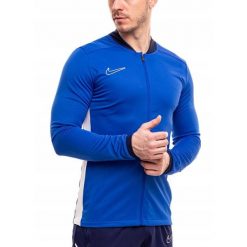 Bluza Męska Rozpinana Nike Academy 25 Sportowa Dresowa Treningowa roz. XXL. Niebieskie bluzy bez kaptura Nike, m, bez wzorów, z dresówki, bez kaptura. Za 142.00 zł.