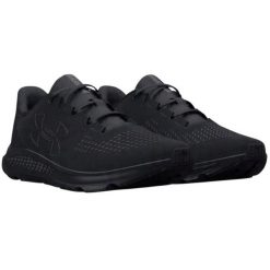 Buty Męskie Logo Bieganie Charged Pursuit 3. Czarne buty trekkingowe Under Armour, bez wzorów, bez zapięcia. Za 376.99 zł.