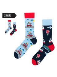 TODO SOCKS Skarpety (2 pary) w kolorze błękitno-granatowym rozmiar: 43-46. Niebieskie skarpety TODO SOCKS, bez wzorów, prążkowane. Za 70.74 zł.