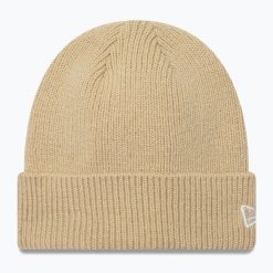 Czapka zimowa New Era Wool Cuff Knit Beanie. Brązowe czapki zimowe New Era, bez wzorów. W wyprzedaży za 114.85 zł.