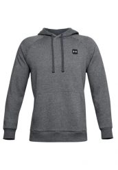 Bluza sportowa męska Under Armour Rival Fleece Hoodie. Szare bluzy z kapturem Under Armour, na lato, m, z aplikacjami, z bawełny, z kapturem. Za 261.75 zł.