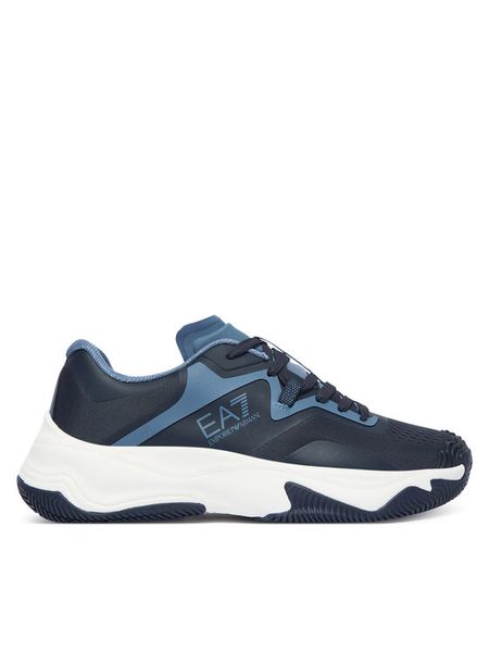 EA7 Emporio Armani Sneakersy X8X248 XK445 MB698 Granatowy. Niebieskie buty sportowe casual EA7 Emporio Armani, bez wzorów, ze skóry, bez zapięcia. Za 934.99 zł.