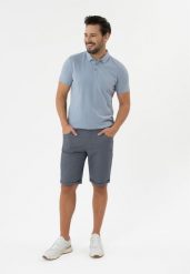 Krótkie spodenki męskie P-YOKO. Szorty Volcano, l, bez wzorów, z bawełny, casualowe. Za 149.99 zł.