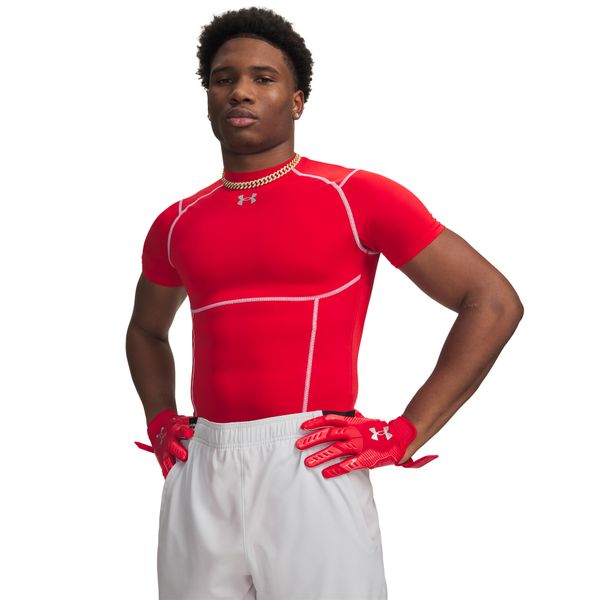 Koszulka Under Armour HeatGear Elite. Czerwone odzież kompresyjna Under Armour, l, bez wzorów, z elastanu, na fitness i siłownię. Za 245.00 zł.
