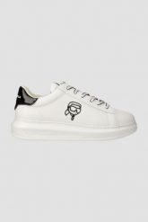 KARL LAGERFELD Białe sneakersy Kapri Mens Neonft Lo Lace. Białe buty sportowe casual KARL LAGERFELD, bez wzorów, bez zapięcia. W wyprzedaży za 739.99 zł.