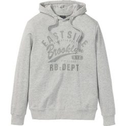 Bluza z kapturem Slim Fit bonprix jasnoszary melanż. Bluzy marki bonprix. Za 74.99 zł.