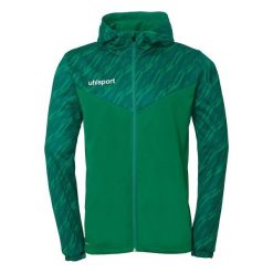 Kurtka z kapturem Uhlsport Progressive 28. Czarne kurtki Uhlsport, l, bez wzorów, z materiału, z kapturem. Za 237.00 zł.