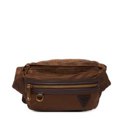 Nerka Guess. Brązowe saszetki i nerki Guess, z aplikacjami. Za 369.99 zł.