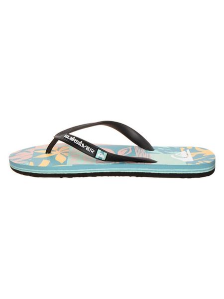 Quiksilver Japonki "Molokai" w kolorze czarno-błękitnym rozmiar: 43. Czarne japonki Quiksilver, bez wzorów. Za 97.51 zł.