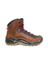 LOWA Skórzane buty turystyczne "Renegade GTX Mid" w kolorze jasnobrązowym rozmiar: 40. Brązowe buty trekkingowe Lowa, bez wzorów, z gore-texu, bez zapięcia, outdoorowe, gore-tex. Za 590.95 zł.