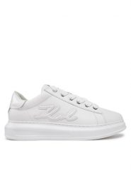 KARL LAGERFELD Sneakersy Kapri KL52511K Biały. Białe buty sportowe casual KARL LAGERFELD, bez wzorów, ze skóry, bez zapięcia. Za 609.99 zł.