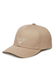 Emporio Armani Czapka z daszkiem EX000005 AF12610 U6213 Beżowy. Brązowe czapki z daszkiem Emporio Armani, bez wzorów, z bawełny. Za 299.99 zł.