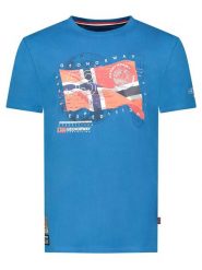 Geographical Norway Koszulka w kolorze niebieskim rozmiar: S. Niebieskie bezrękawniki Geographical Norway, s, bez wzorów, z bawełny, bez kołnierzyka, bez ramiączek. Za 44.19 zł.