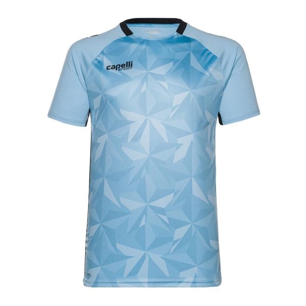 Koszulka piłkarska męska Capelli Pitch Star Goalkeeper. Niebieskie t-shirty sportowe CAPELLI SPORT, bez wzorów, bez ramiączek, do piłki nożnej. Za 119.99 zł.
