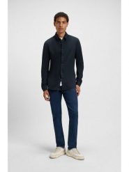 Hugo Boss Koszula w kolorze granatowym rozmiar: M. Niebieskie koszule HUGO BOSS, m, bez wzorów, z bawełny, bez kołnierzyka, bez ramiączek. Za 239.99 zł.