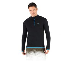 Koszulka turystyczna męska Woolona Halldor z długim rękawem 100% Merino. Czarne bielizna termoaktywna WOOLONA, m, bez wzorów, bez ramiączek. W wyprzedaży za 320.00 zł.