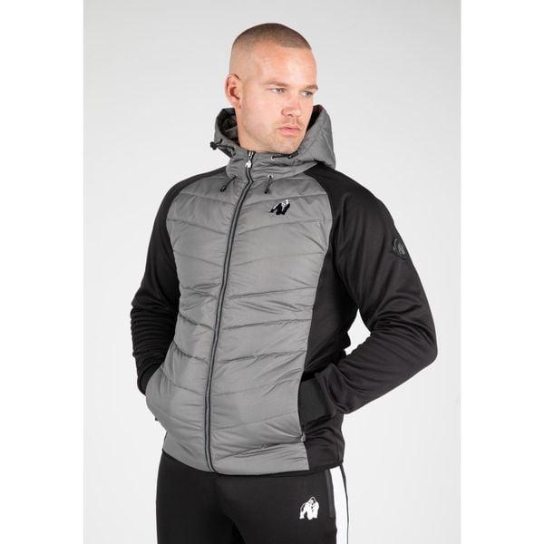 Kurtka męska Gorilla Wear Felton Jacket całosezonowa. Czarne kurtki GORILLA WEAR, l, z aplikacjami, z gumy, bez kaptura. Za 480.95 zł.