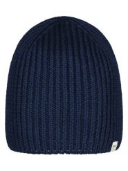 Barts Wełniana czapka "Peoria" w kolorze granatowym rozmiar: onesize. Niebieskie czapki zimowe Barts, bez wzorów, ze skóry. Za 117.73 zł.