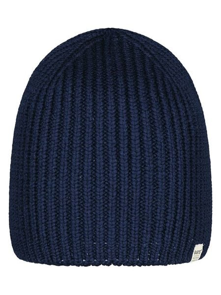 Barts Wełniana czapka "Peoria" w kolorze granatowym rozmiar: onesize. Niebieskie czapki zimowe Barts, bez wzorów, ze skóry. Za 117.73 zł.