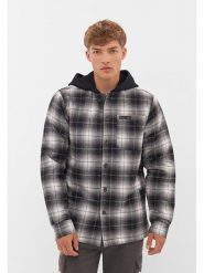 Bench Kurtka koszulowa "Wilkins" w kolorze czarno-szarym rozmiar: 52. Czarne kurtki Bench, bez wzorów, bez kaptura. Za 167.95 zł.