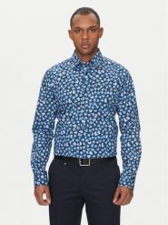 BOSS Koszula Joe 50532881 Niebieski Regular Fit. Niebieskie koszule Boss, m, bez wzorów, z bawełny, bez kołnierzyka, bez ramiączek. Za 269.99 zł.
