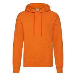 Męska Klasyczna Bluza Z Kapturem. Brązowe bluzy Fruit of the Loom, l, bez wzorów, z kapturem. Za 80.99 zł.