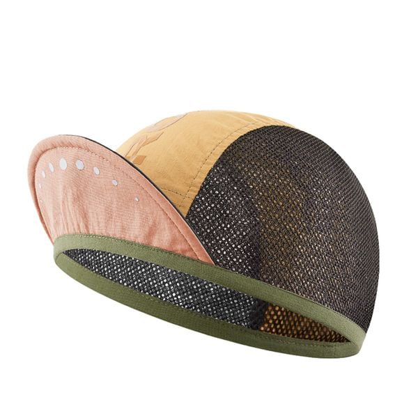 Czapka kolarska Rockbros rowerowa z daszkiem, pod kask. Żółte czapki z daszkiem ROCKBROS, bez wzorów. Za 39.99 zł.