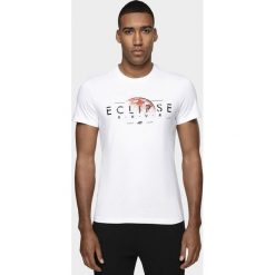 T-shirt męski TSM230 - biały. Białe t-shirty 4F, m, bez wzorów, bez kołnierzyka, bez ramiączek. Za 59.99 zł.