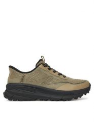 Skechers Trekkingi Switch Back-Mist 237685/TPBK Brązowy. Brązowe buty trekkingowe Skechers, bez wzorów, z materiału, bez zapięcia. Za 289.99 zł.